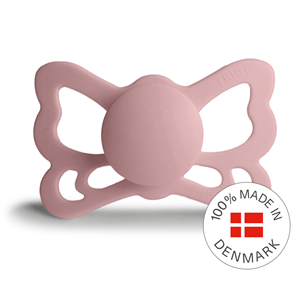 FRIGG Butterfly - Anatomical Silicone Pacifier - Baby Pink - Size 2